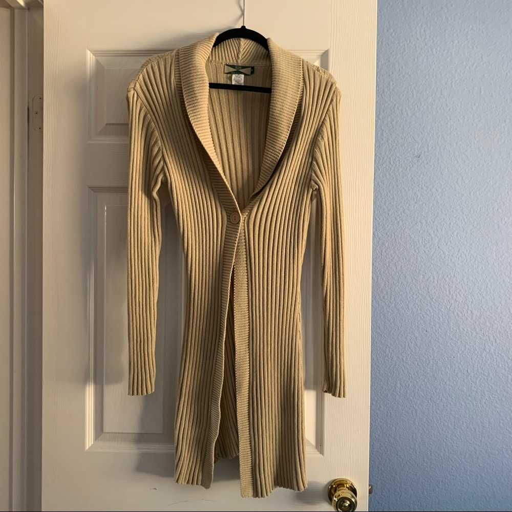 Tan Duster Sweater